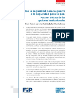DE La Seguridad para La Guerra A La Seguridad para La Paz PDF