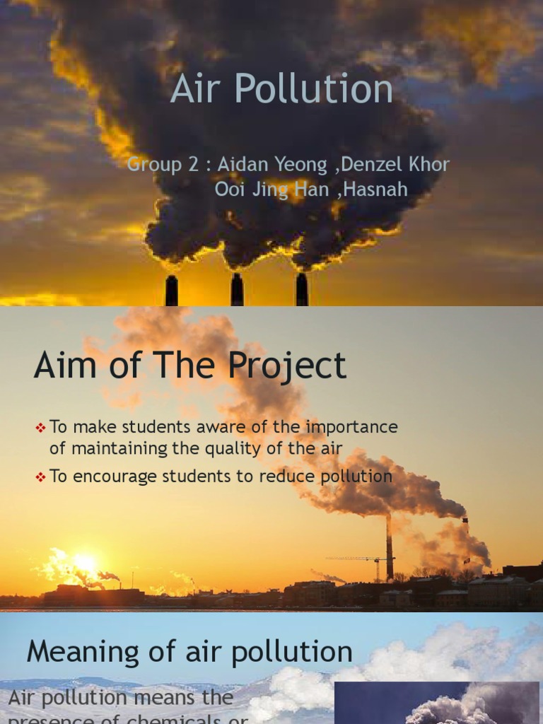 Understanding Air Pollution and Its Impact | PDF