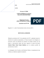 Corte Suprema de Justicia Sala de Casación Penal