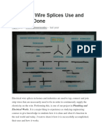 Electrical Wire Splices Use and How It Is Done