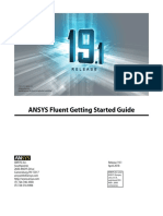 ANSYS Fluent Getting Started Guide v191