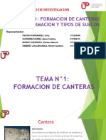 Formacion de Canteras y Tipos de Suelos