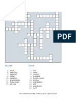 This Crossword Puzzle Was Created by Jackie Capurro. © 2009