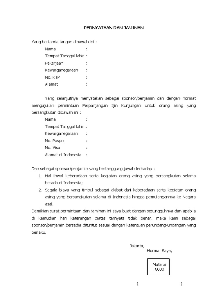 Contoh Surat Sponsor