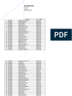 Subject-Student Masterlist: As Of: Tuesday, July 09, 2019