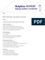 Mcsl-045 Unix Lab Manual Solved