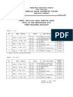 Jadwal PAS Genap