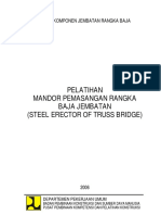 Pelatihan Mandor Pemasangan Rangka Baja Jembatan