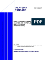 Haccp Standard Ms 1480 - 2007