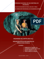 2013. Analisis de Costos Unitarios - Mineria