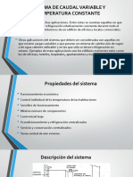 Sistema de caudal variable y temperatura constante