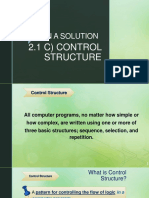 Design A Solution: 2.1 C) Control Structure
