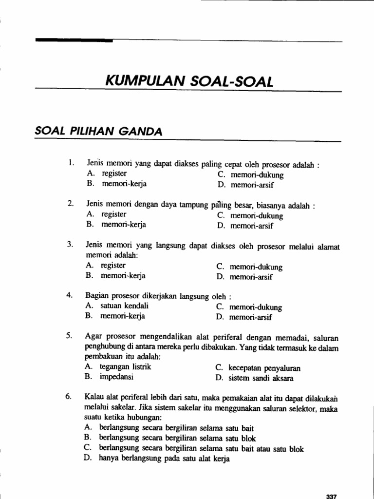 Soal Ujian Utama Algoritma Dan Pemrograman 2 Gunadarma Helmi Kediris