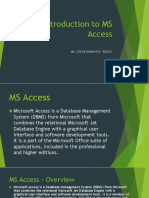 Introduction To MS Access Without Answers