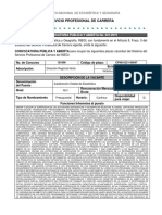 Servicio Profesional de Carrera: Convocatoria Pública Y Abierta No. 001/2019