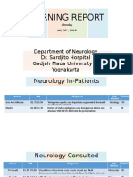 Morning Report: Department of Neurology Dr. Sardjito Hospital Gadjah Mada University of Yogyakarta