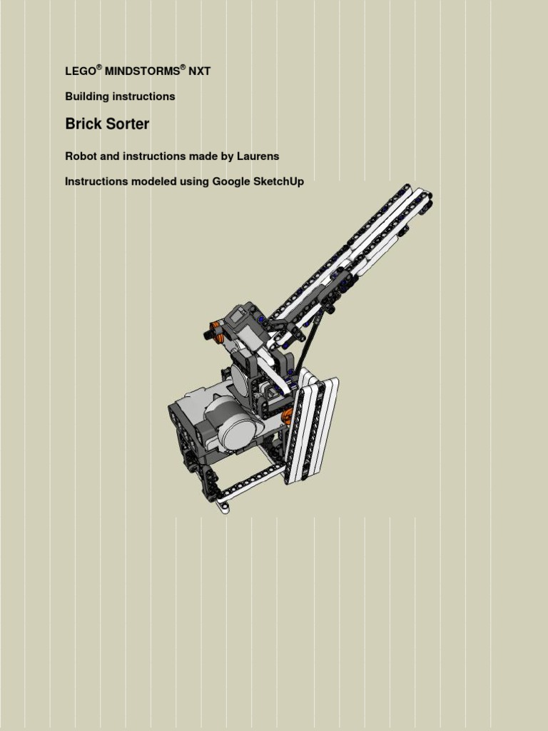 Brick Sorter Lego Mindstorms NXT Building Instructions PDF