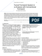 Study of Tunnel Formwork System Comparative Analysis With Conventional Formwork