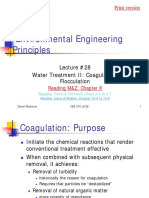 CEE 370 Environmental Engineering Principles: Lecture #28 Water Treatment II: Coagulation, Flocculation