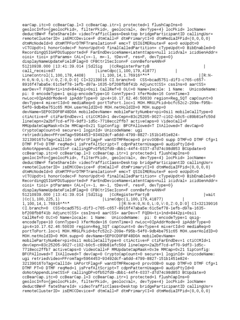 SIP Call Setup and Monitoring Log | PDF | Session Initiation Protocol ...