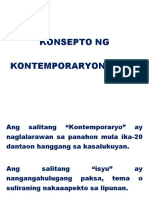 Konsepto NG Kontemporaryong Isyu