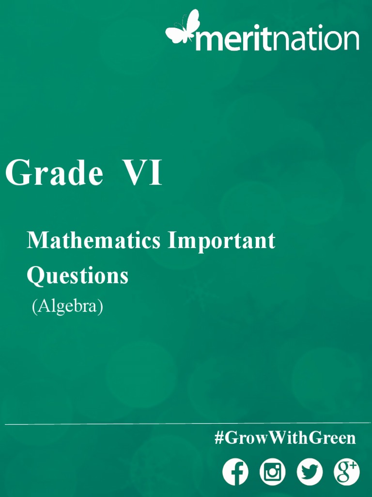 Grade 6 - Imp Ques and Solutions - 14 Oct - Final - 1507700956 | PDF ...
