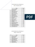 Daftar Rekap Nilai Diksar Ke 4