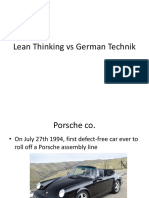 Lean Thinking Vs German Technik