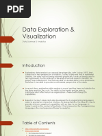 Data Exploration & Visualization