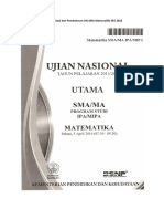 Soal UN SMA Matematika IPA 2016 PDF