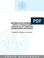 Helénicas de Oxirrinco, de Roberto Lérida Lafarga PDF