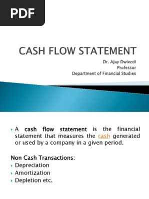Cash Flow Statement Pdf Cash Flow Statement Debits And Credits