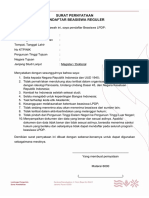Surat Pernyataan Beasiswa Reguler Tahun 2019 PDF