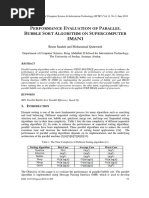 Performance Evaluation of Parallel Bubble Sort Algorithm On Supercomputer Iman1