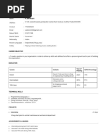 K.sasi Kiran: Course Institute Year of Passing CGPA/Percentage