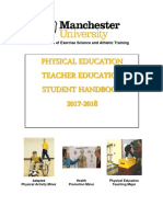 Physical Education Teacher Education Student Handbook 2017-2018