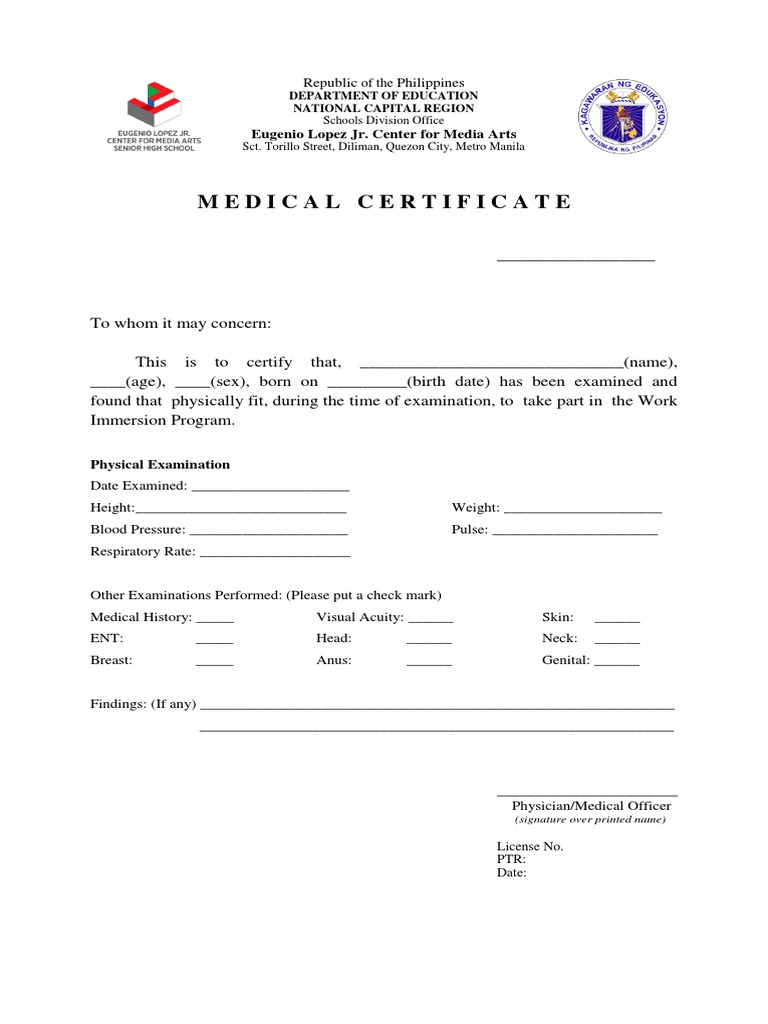 immersion-medical-certificate-pdf