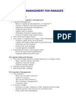 Outline Logistic Management For Manager