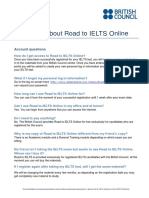 Access Road to IELTS Online and FAQs