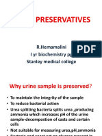 Urine Preservatives