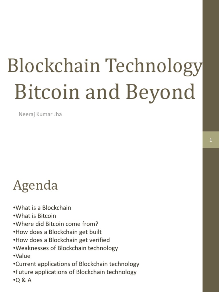 Bitcoin and Blockchain Overview | PDF | Bitcoin | Cryptocurrency