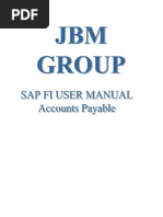 Sap Fi AP Manual For Common Daily Transactions