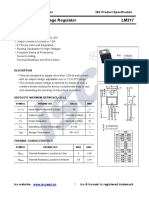 LM317 Adjustable Voltage Regulator Specification