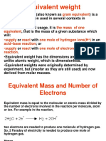 Equivalent Weight and Normality