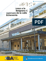 Nuevo Acceso Belgrano C + Apertura de Echeverría