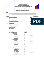 ETEEAP Evaluation Instrument For BS Education: 3.1 Production