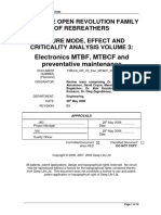 Electronics MTBF, MTBCF and Preventative Maintenance