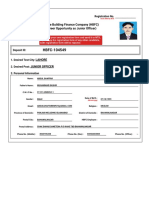 HBFC Junior Officer Registration Form