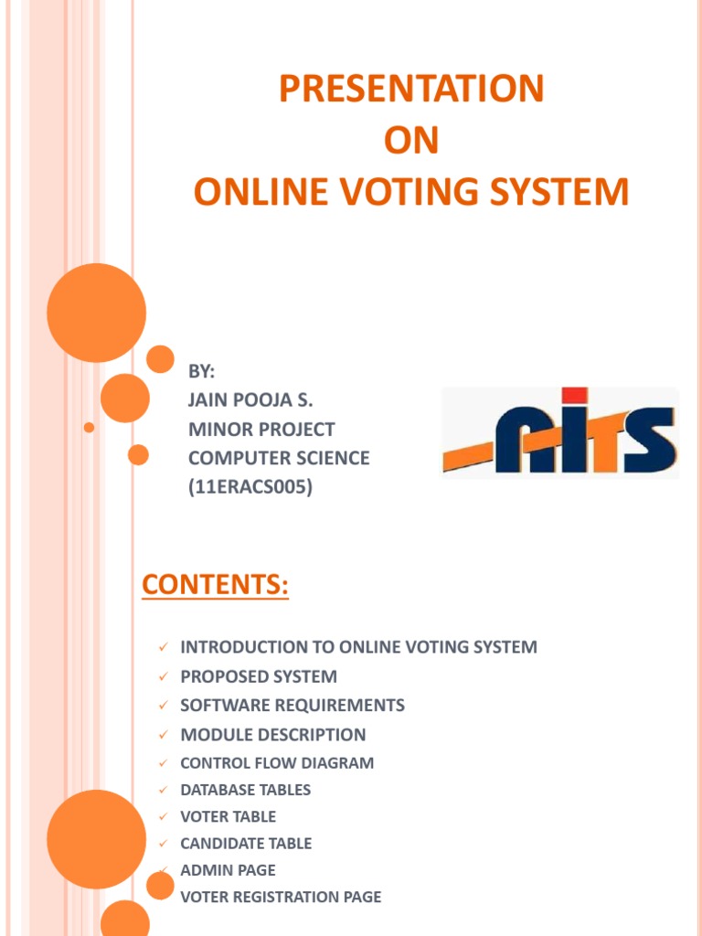 Online Voting System Overview | PDF | Net Beans | Applications & Software