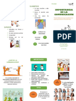 7 Triptico Importancia de La Comunicación